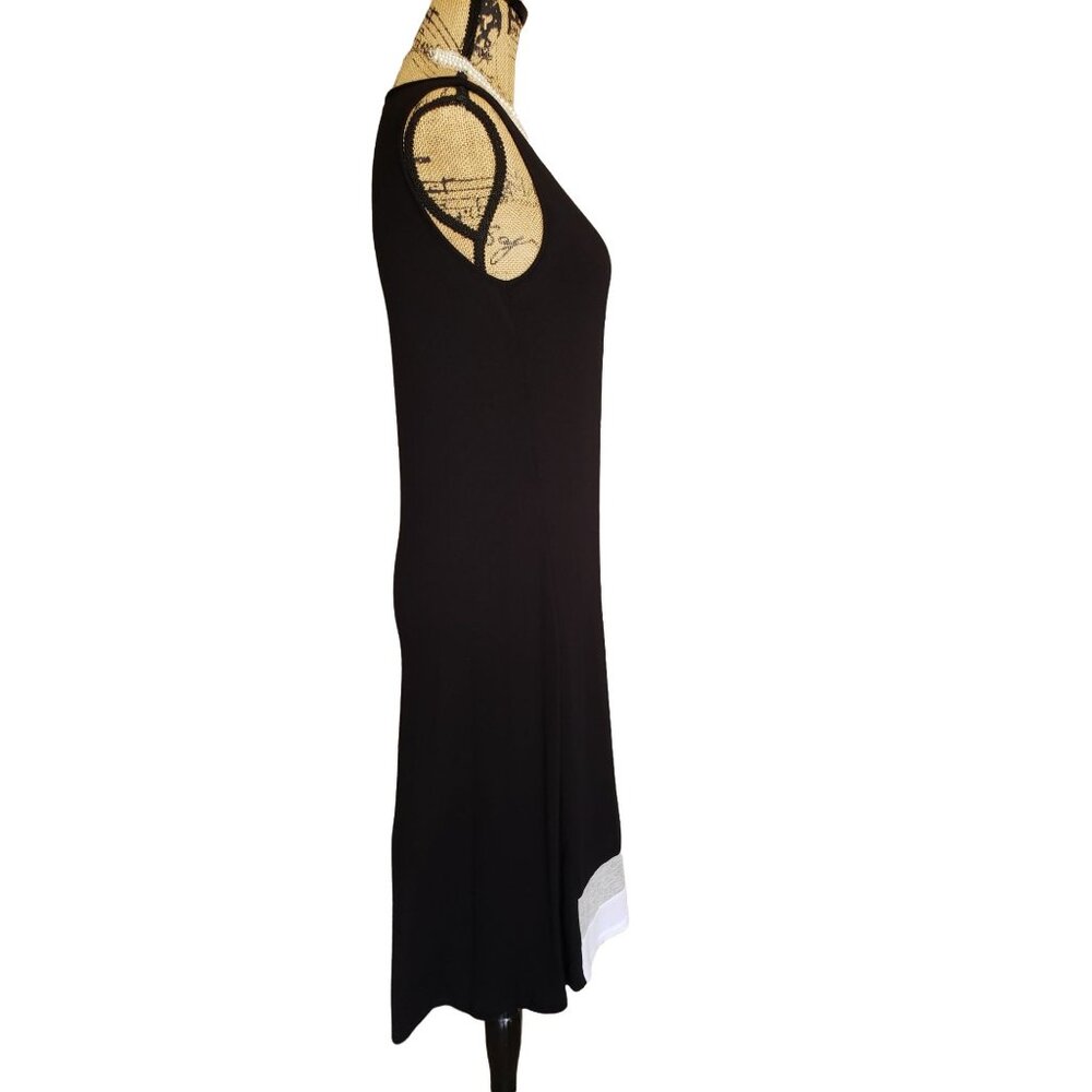 Design History Womens S Sleeveless Dress Black & White Casual Stretchy Resort - Picture 5 of 8